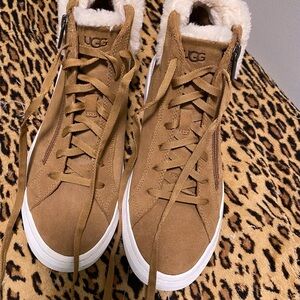 UGG Women's Brown High-Top Sneaker Booties